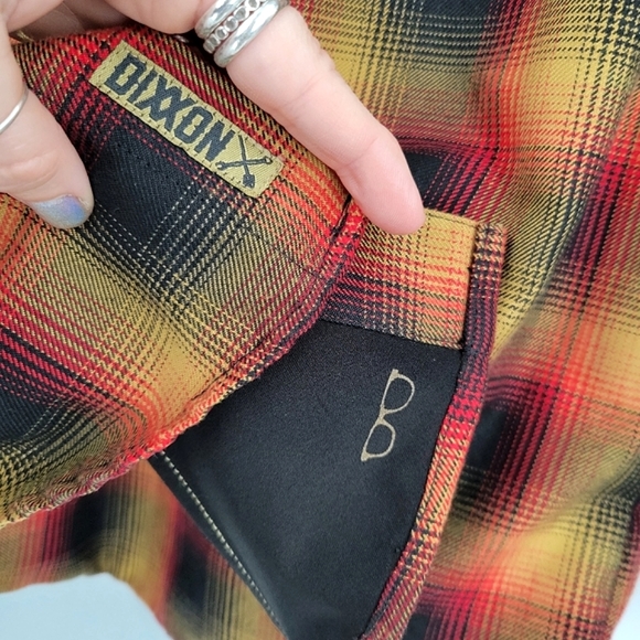 DIXXON DBK Dirt Bike Kidz Button Up Flannel Orange, Yellow - Picture 9 of 16